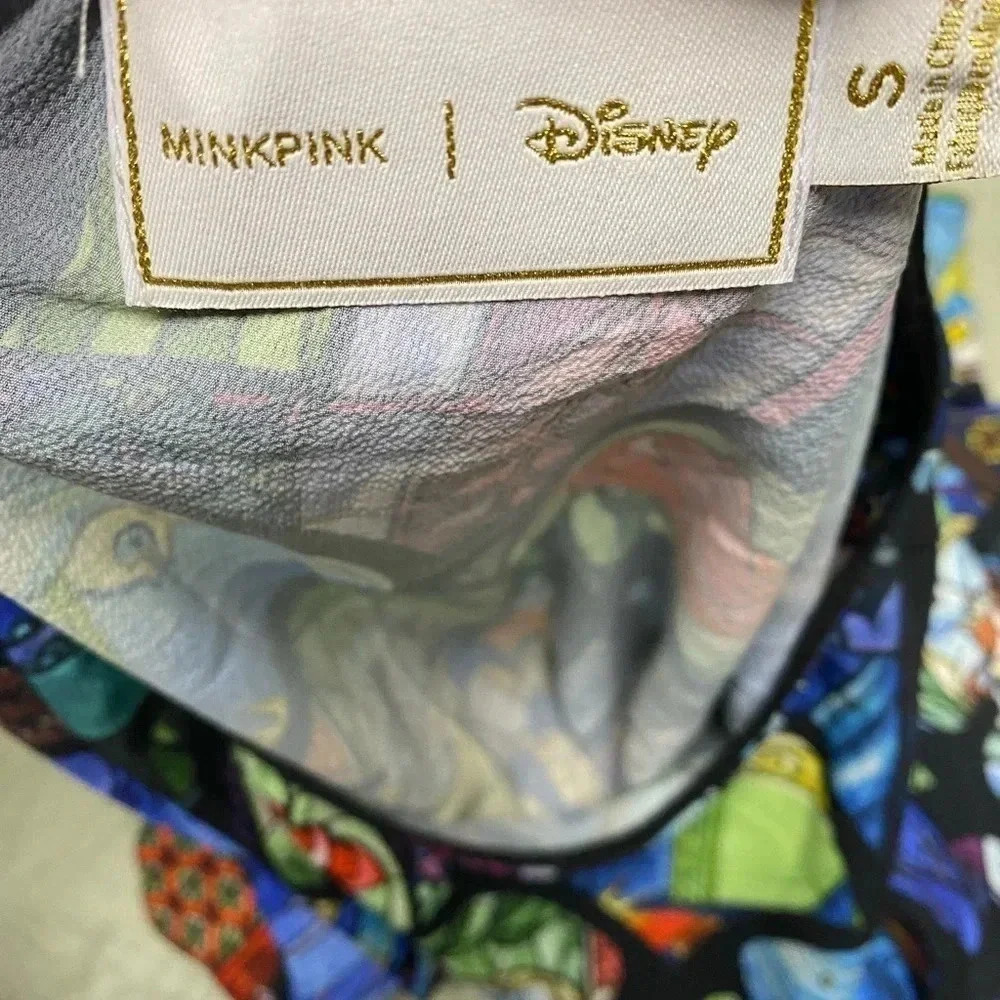 MinkPink Disney Ever After Stained Glass Short Dress Size Small Beauty & Beast - Picture 7 of 7